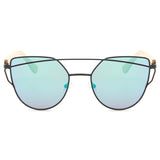 HDCRAFTER Cat Eye Bamboo Sunglasses